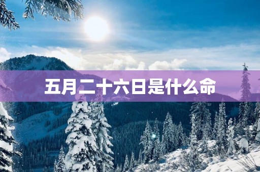五月二十六日是什么命