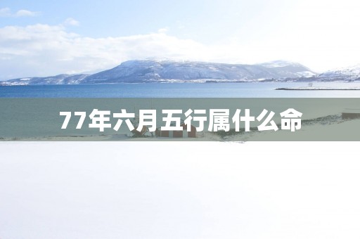77年六月五行属什么命