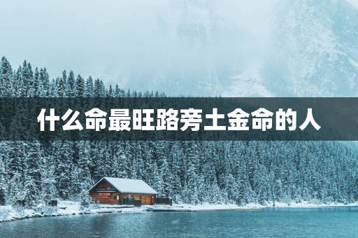 什么命最旺路旁土金命的人