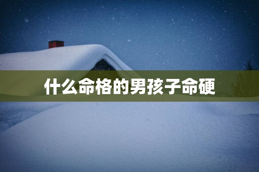 什么命格的男孩子命硬