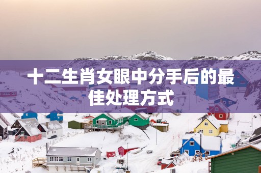 十二生肖女眼中分手后的最佳处理方式
