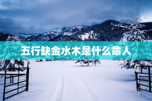 五行缺金水木是什么命人