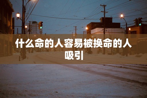 什么命的人容易被换命的人吸引