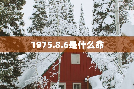 1975.8.6是什么命