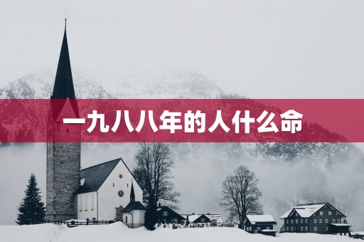 一九八八年的人什么命