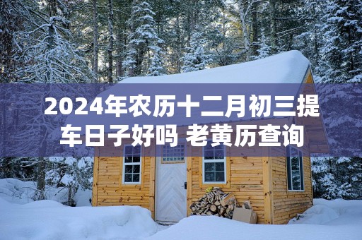 2025年农历十二月初三提车日子好吗 老黄历查询