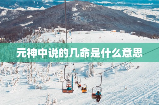 元神中说的几命是什么意思