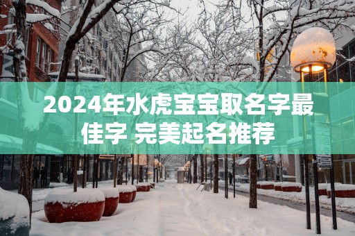 2025年水虎宝宝取名字最佳字 完美起名推荐
