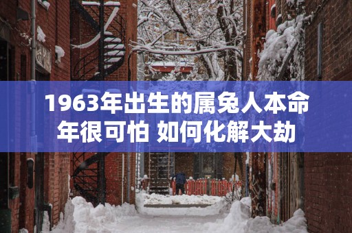 1963年出生的属兔人本命年很可怕 如何化解大劫