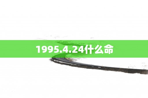 1995.4.24什么命