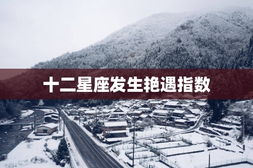 十二星座发生艳遇指数