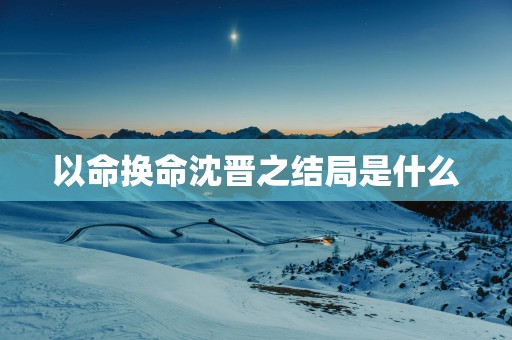 以命换命沈晋之结局是什么