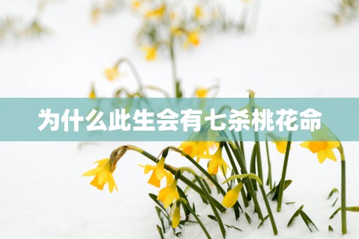 为什么此生会有七杀桃花命