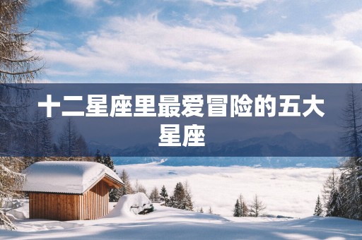 十二星座里最爱冒险的五大星座