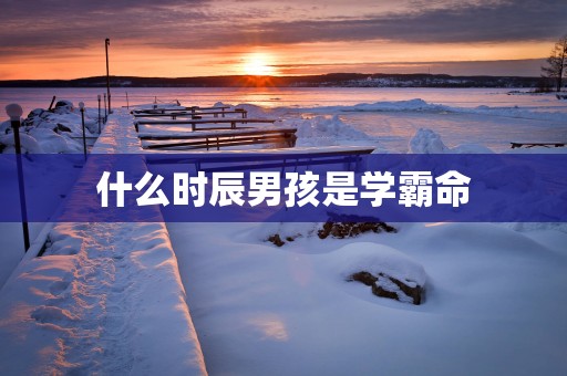 什么时辰男孩是学霸命