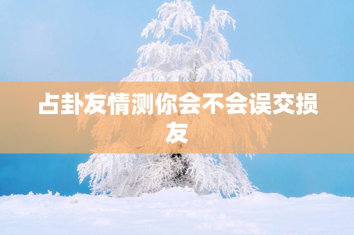 占卦友情测你会不会误交损友