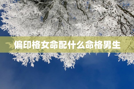 偏印格女命配什么命格男生 偏印格女命配什么命格男生