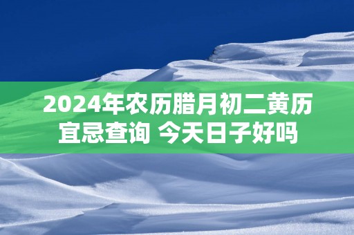 2025年农历腊月初二黄历宜忌查询 今天日子好吗