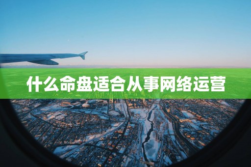 什么命盘适合从事网络运营
