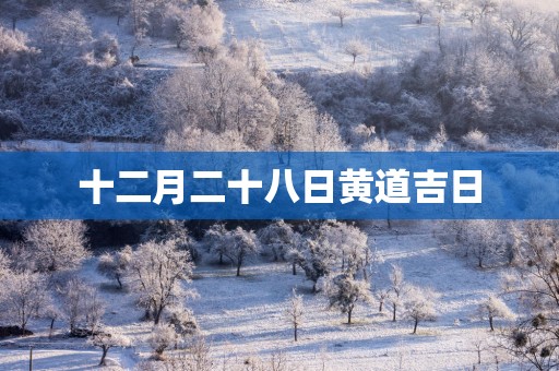 十二月二十八日黄道吉日