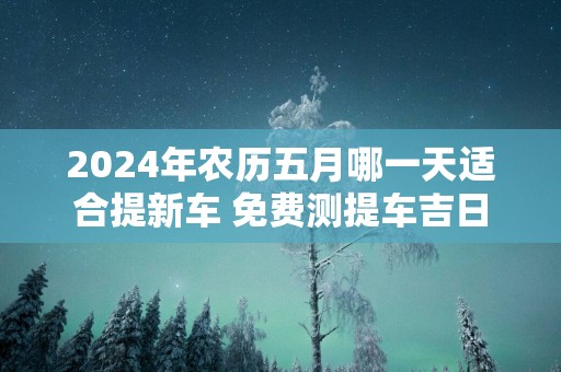 2025年农历五月哪一天适合提新车 免费测提车吉日