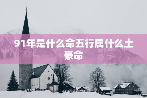 91年是什么命五行属什么土豪命
