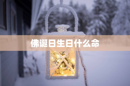 佛诞日生日什么命