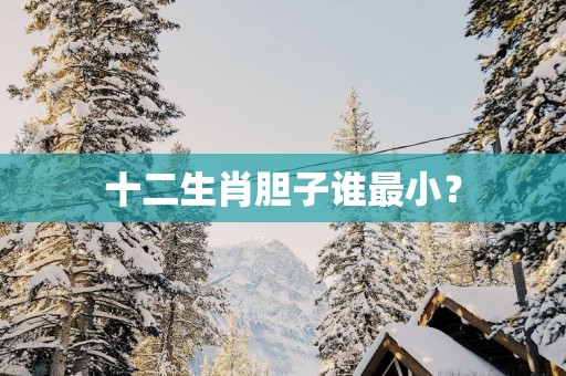 十二生肖胆子谁最小？