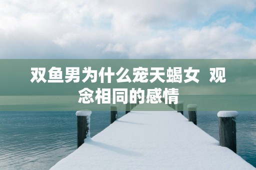 双鱼男为什么宠天蝎女  观念相同的感情