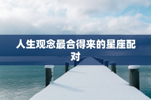 人生观念最合得来的星座配对