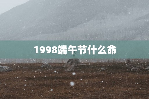 1998端午节什么命