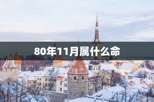 80年11月属什么命