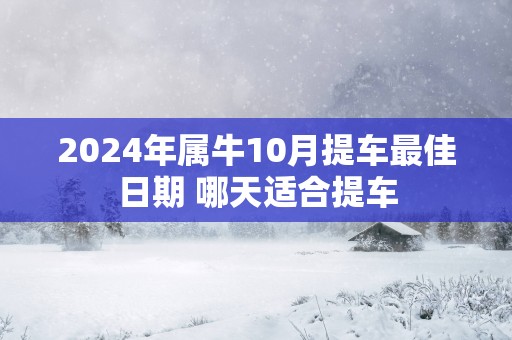2025年属牛10月提车最佳日期 哪天适合提车