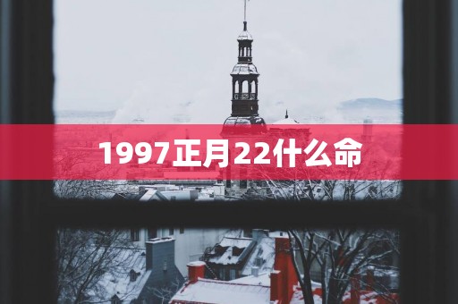 1997正月22什么命