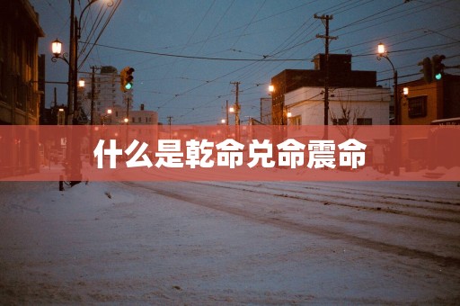 什么是乾命兑命震命