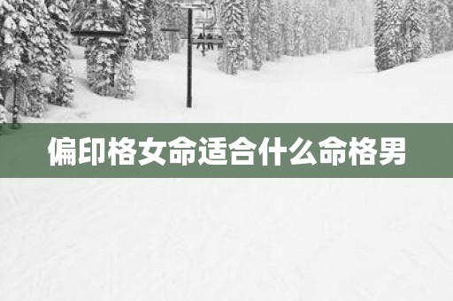 偏印格女命适合什么命格男