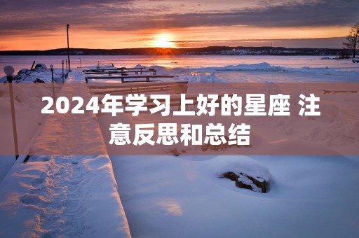2025年学习上好的星座 注意反思和总结