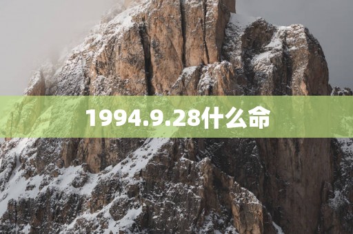1994.9.28什么命
