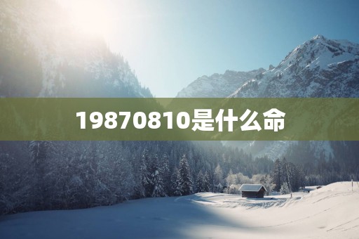 19870810是什么命
