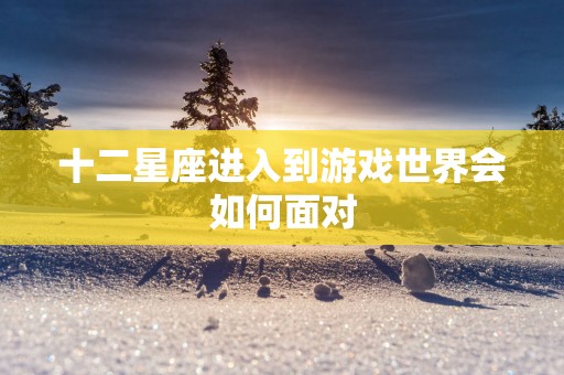 十二星座进入到游戏世界会如何面对