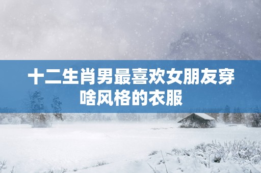 十二生肖男最喜欢女朋友穿啥风格的衣服