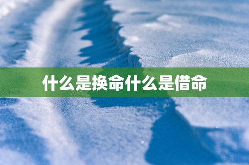 什么是换命什么是借命