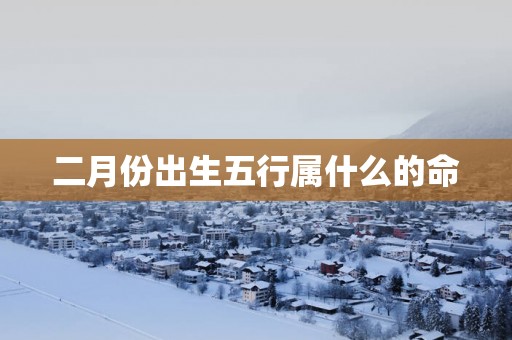 二月份出生五行属什么的命