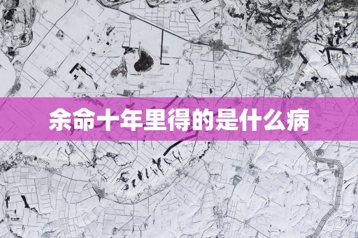 余命十年里得的是什么病