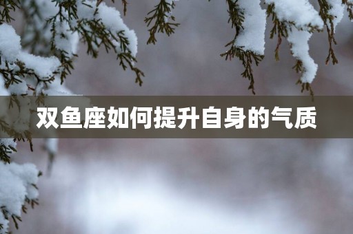 双鱼座如何提升自身的气质