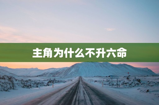 主角为什么不升六命