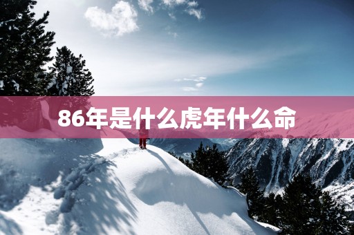 86年是什么蛇年什么命