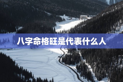 八字命格旺是代表什么人