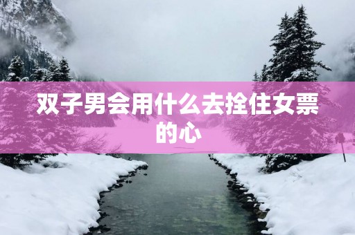 双子男会用什么去拴住女票的心