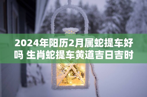 2024年阳历2月属蛇提车好吗 生肖蛇提车黄道吉日吉时